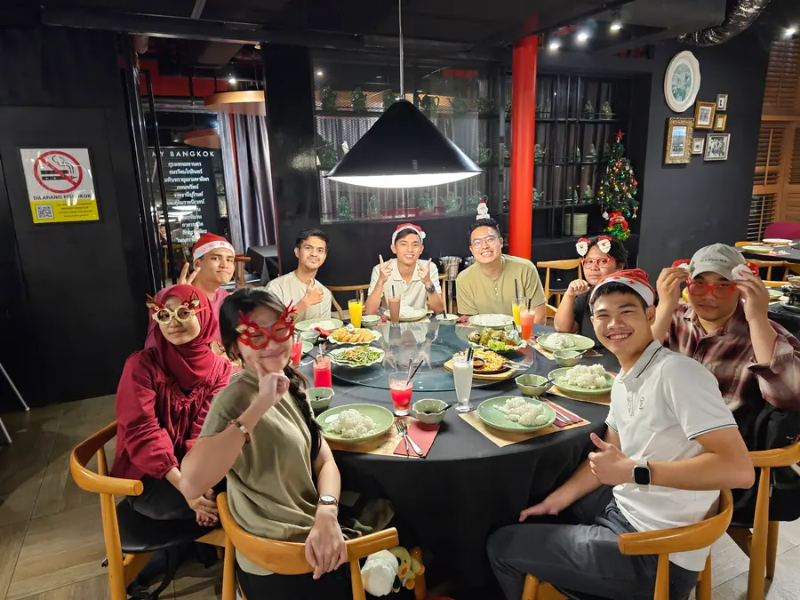 Advisory Apps team at the Christmas dinner celebration