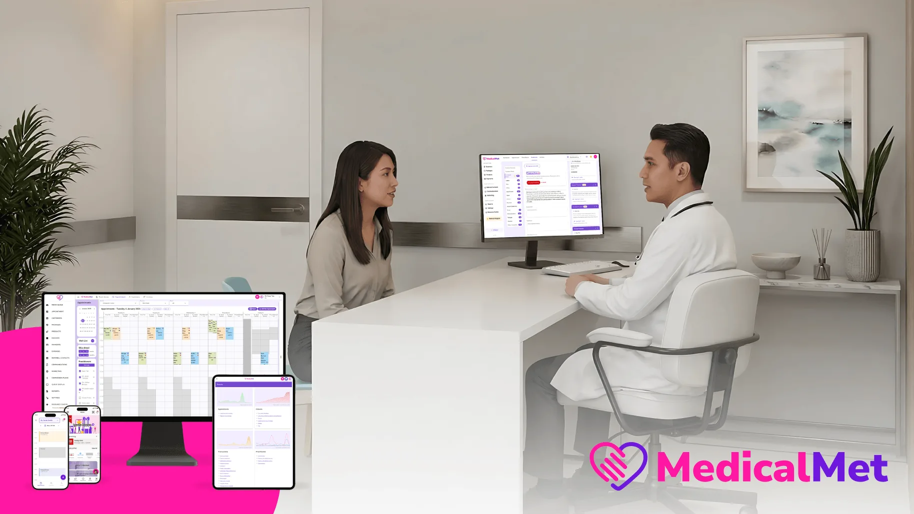 MedicalMet clinic management and patient engagement platform by Advisory Apps
